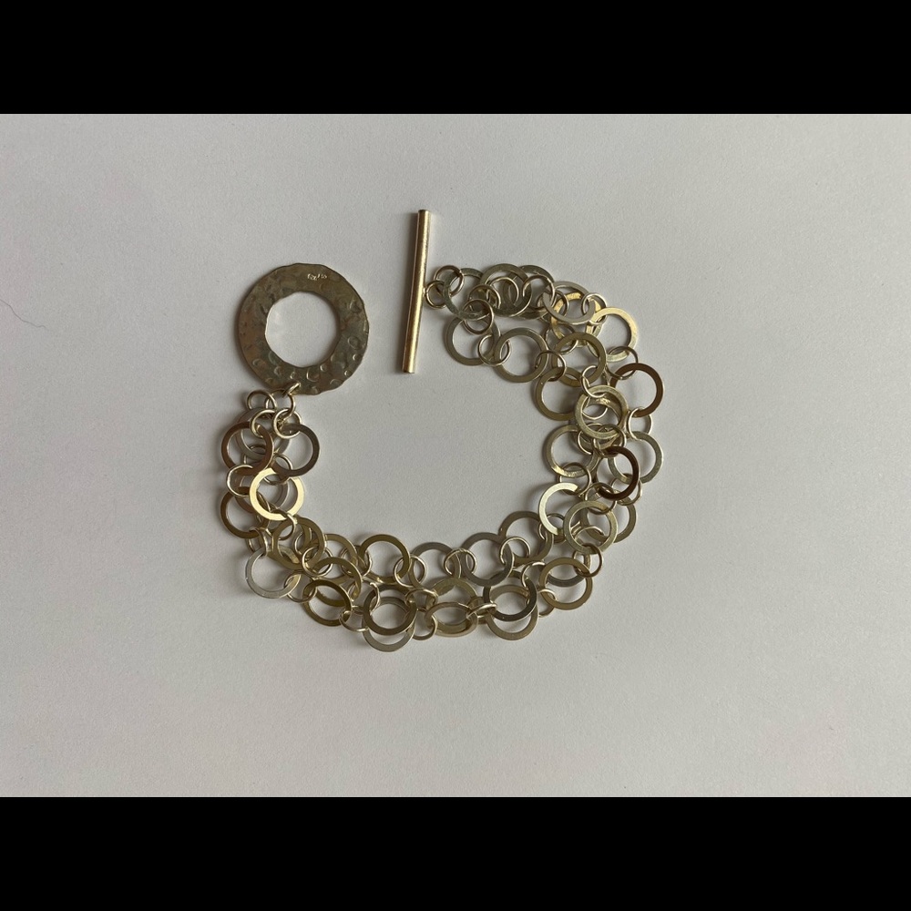 Chunky Geometric Sterling Silver Bracelet
